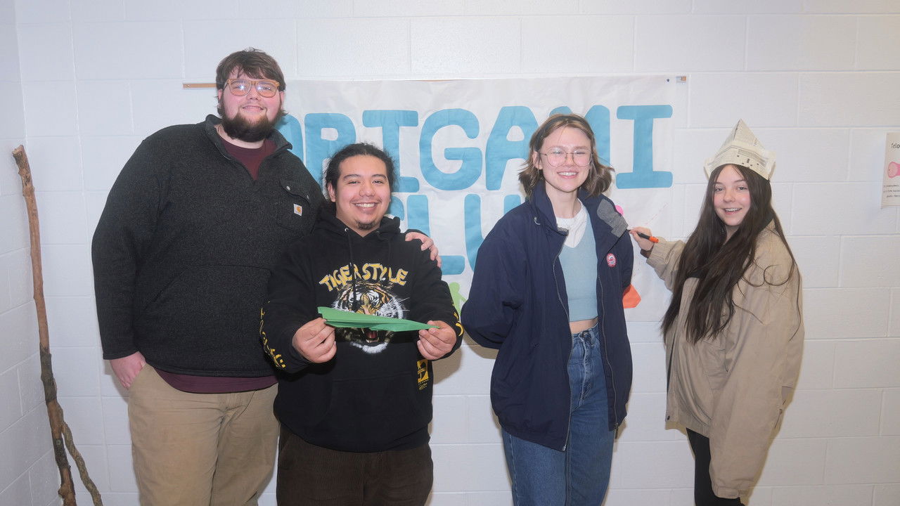 Origami Club backdrop