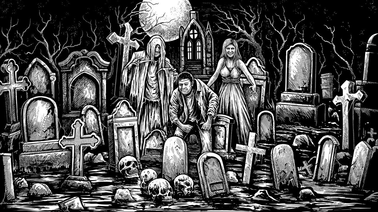 Hallow Ian Horror Hour backdrop