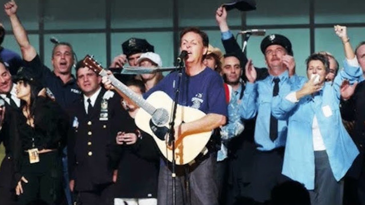 The Concert for New York City backdrop