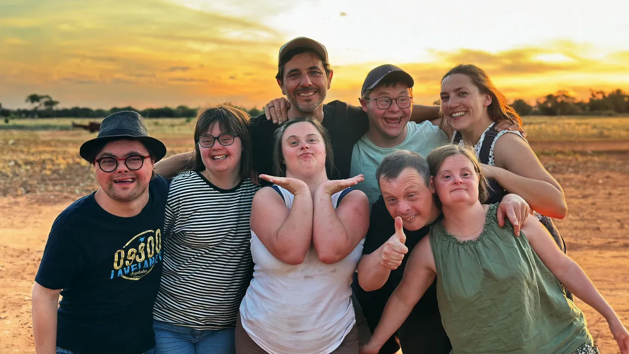 Down the road backdrop