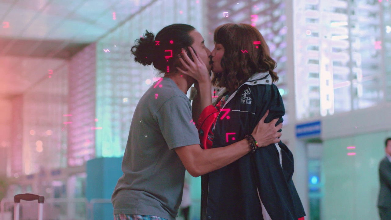 Jhon en Martian backdrop