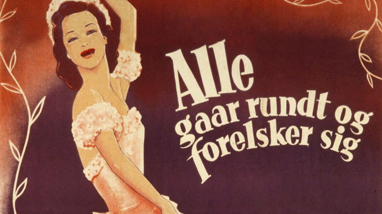 Alle gaar rundt og forelsker sig backdrop