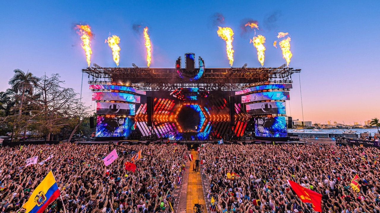 Ultra Music Festival backdrop