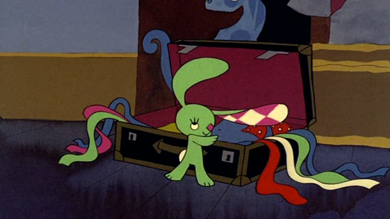 The rabbit with checkered ears backdrop