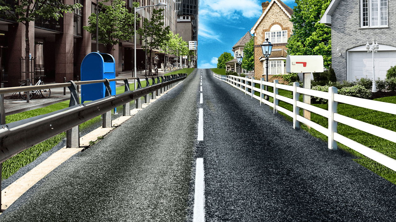 City vs. Burbs backdrop