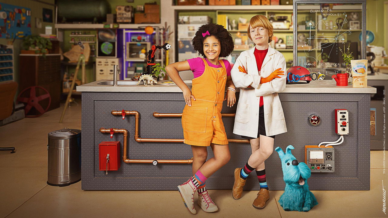 Franjinha e Milena em Busca da Ciência backdrop