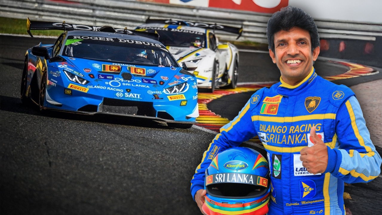 Racing life with Dilantha Malagamuwa backdrop