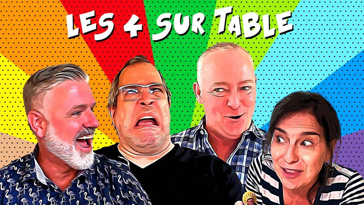 Les 4 sur tables backdrop