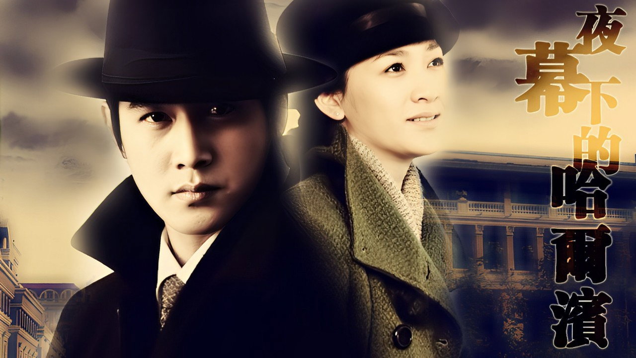 夜幕下的哈尔滨 backdrop