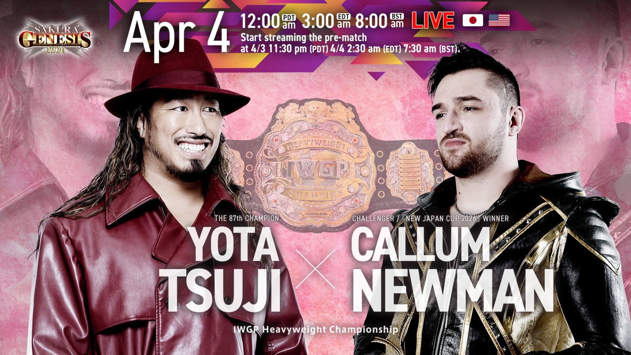 NJPW Sakura Genesis 2026 backdrop