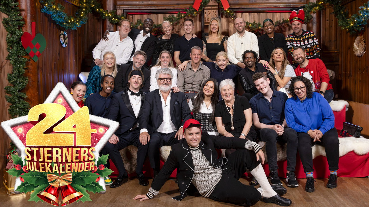 24-stjerners julekalender backdrop