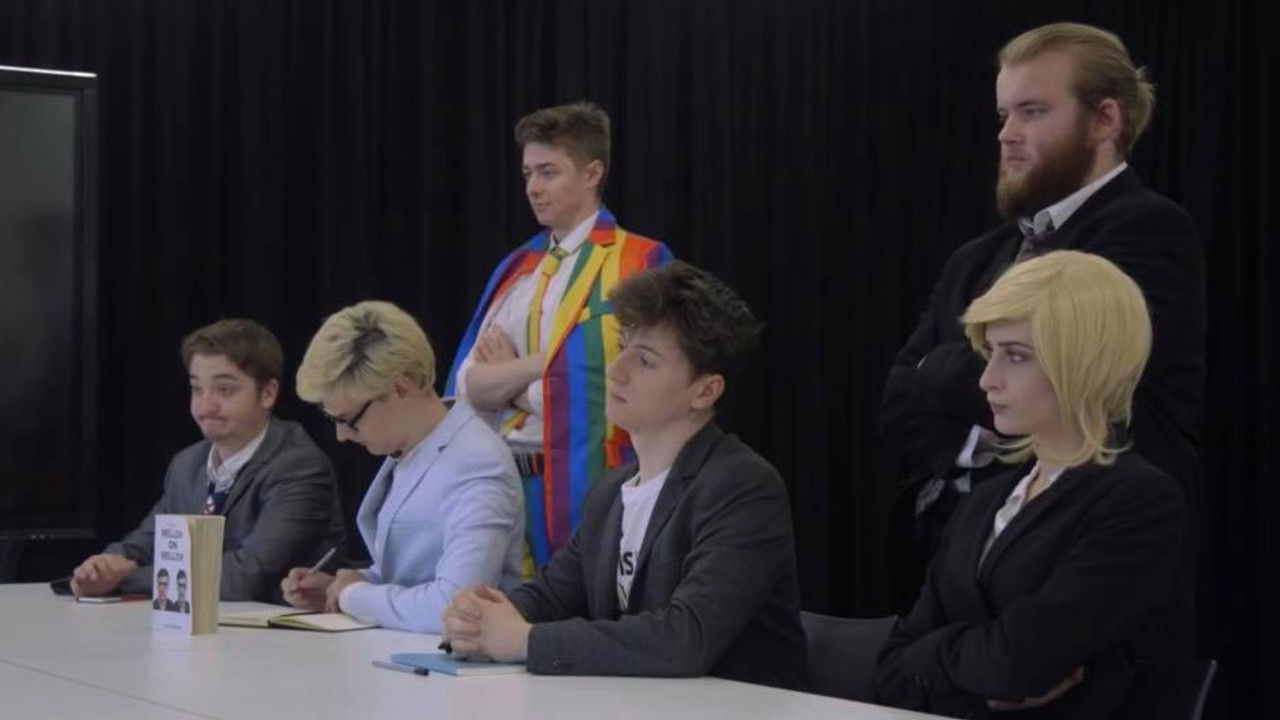 Pity Laughs backdrop