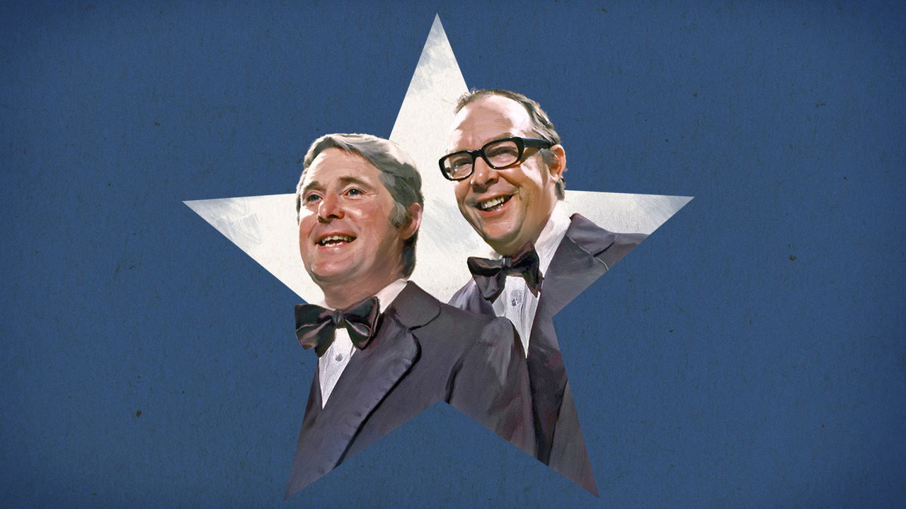 Morecambe & Wise in America backdrop