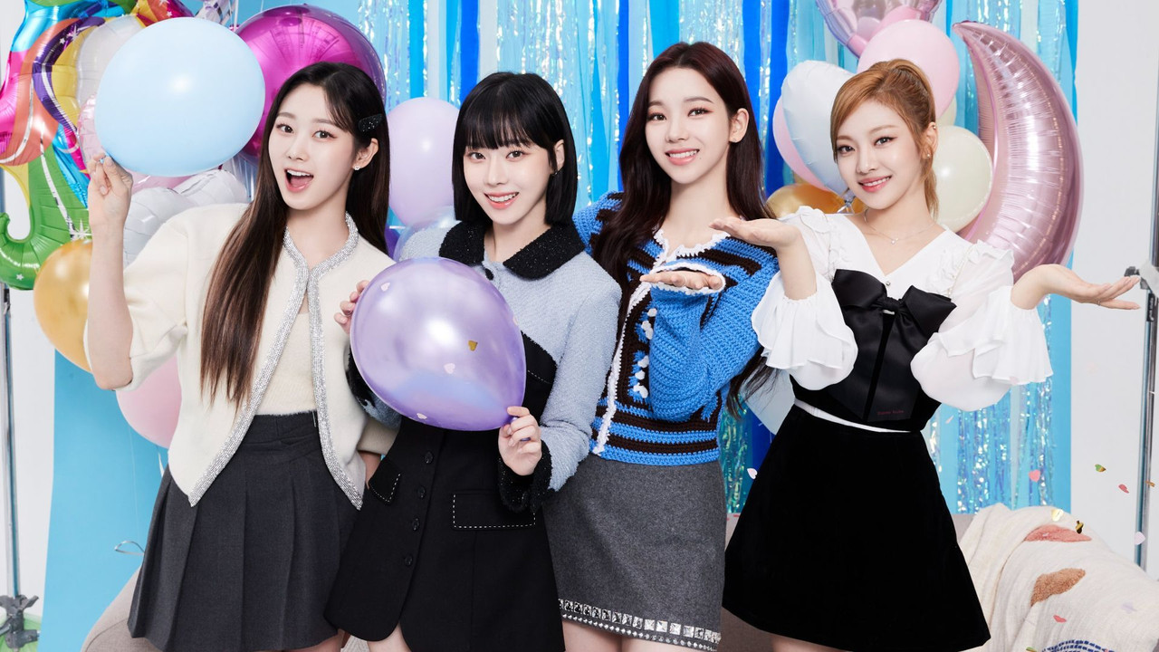 XR LIVE aespa SPECIAL EVENT "Party-On" backdrop