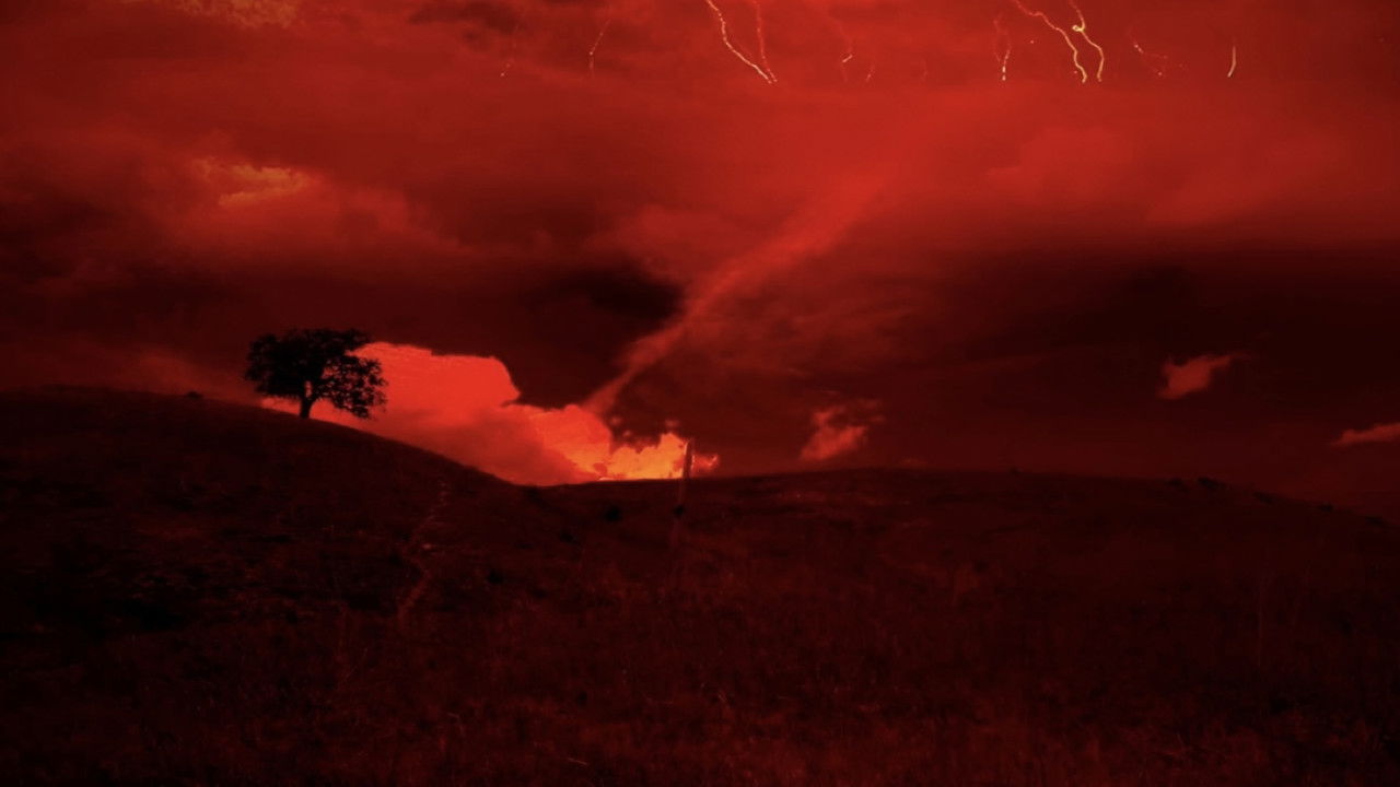 Red Weather backdrop