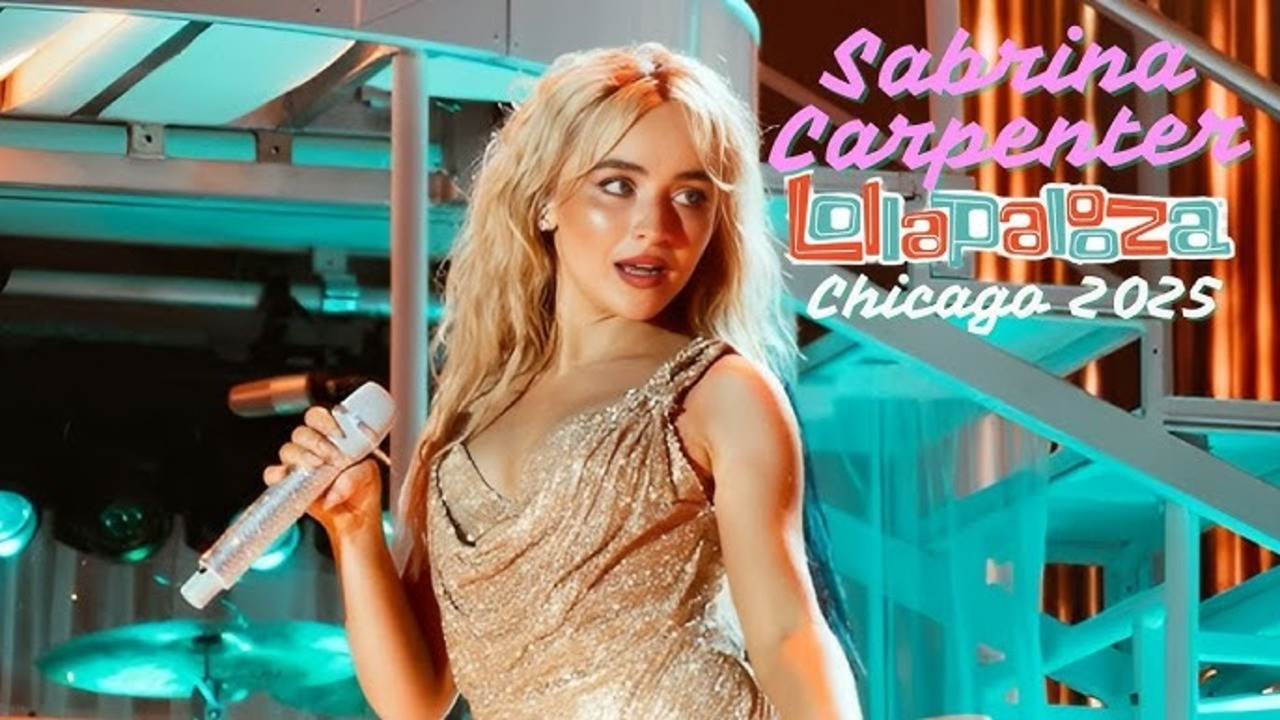 Sabrina Carpenter Live at Lollapalooza Chile backdrop