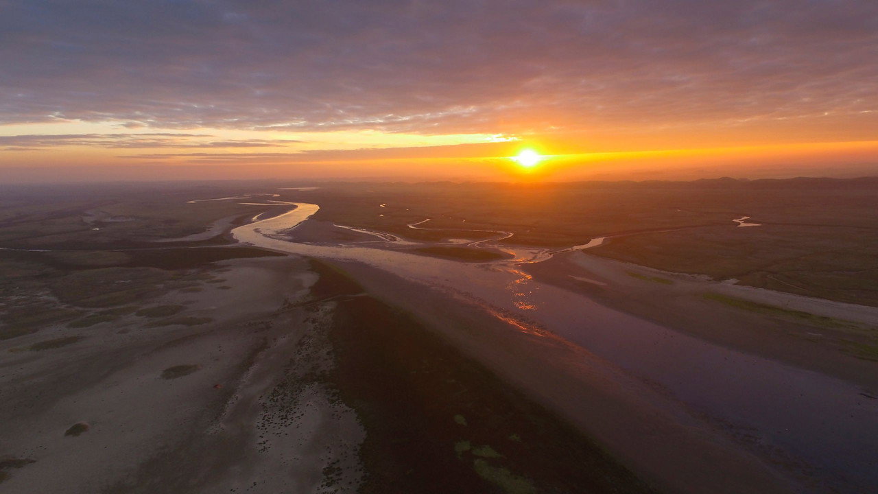 The Wadden Sea backdrop
