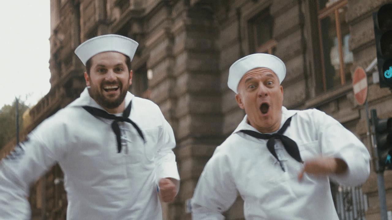 The Comedians backdrop