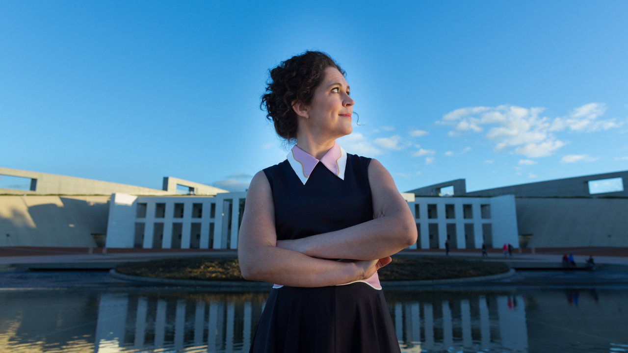 The House with Annabel Crabb backdrop