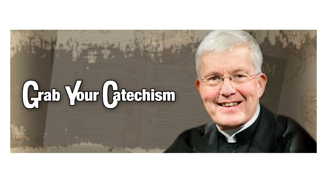 Grab Your Catechism backdrop