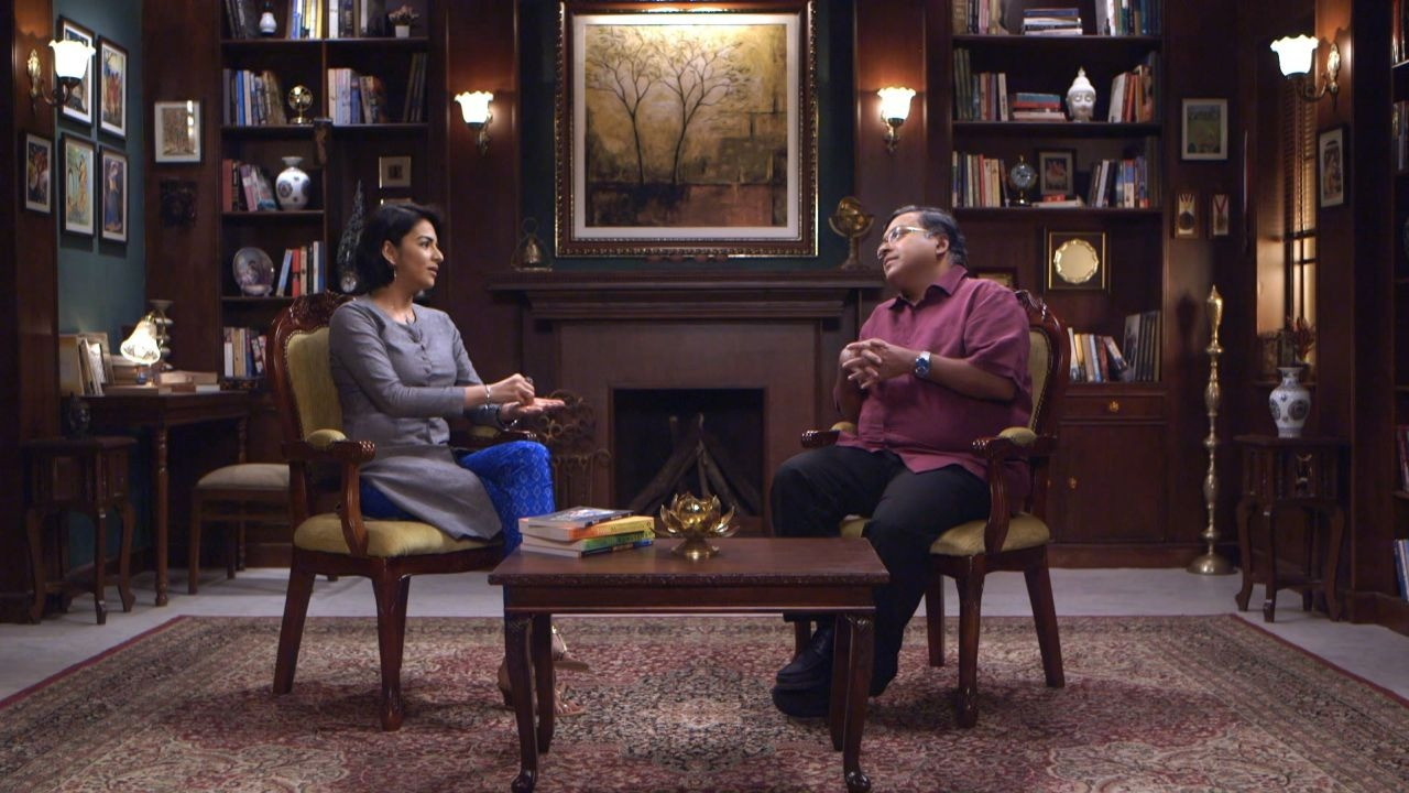 Devlok With Devdutt Pattanaik backdrop