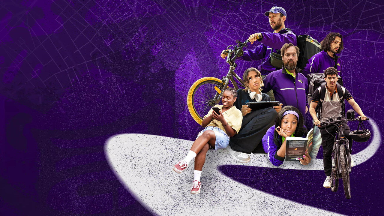 Uw rider is onderweg backdrop