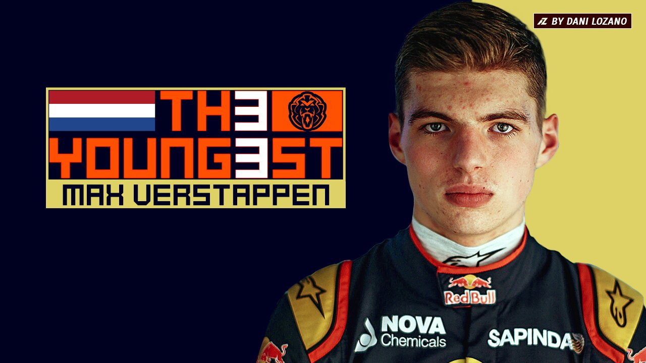 TH3 YOUNG3ST – MAX VERSTAPPEN backdrop