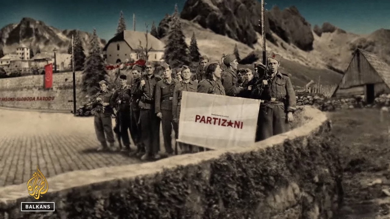 Yugoslav Partisans backdrop