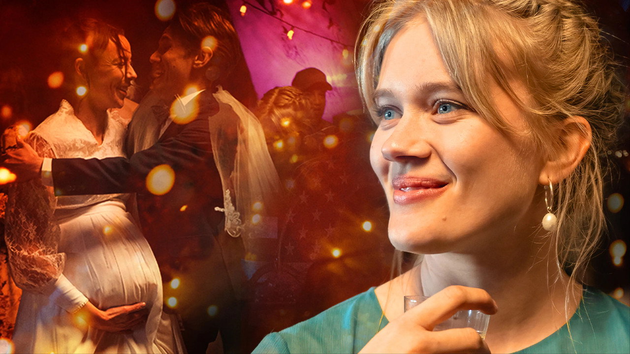 Evy and Always backdrop