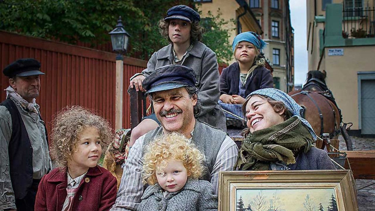 Tusen år till julafton backdrop