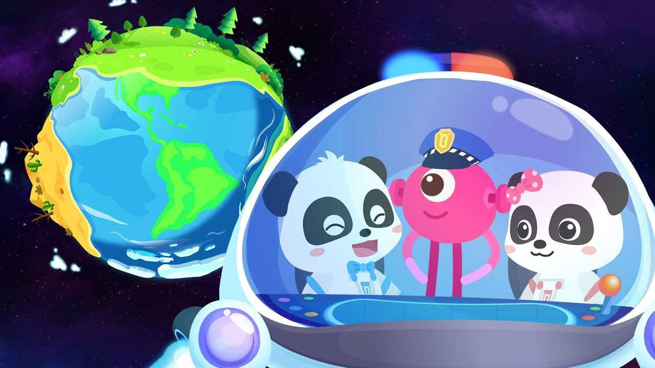 宝宝巴士儿歌启蒙 太空探秘 backdrop