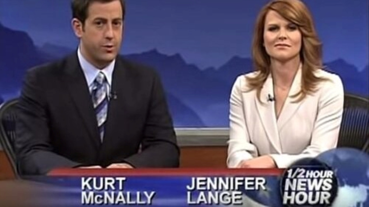 The ½ Hour News Hour backdrop