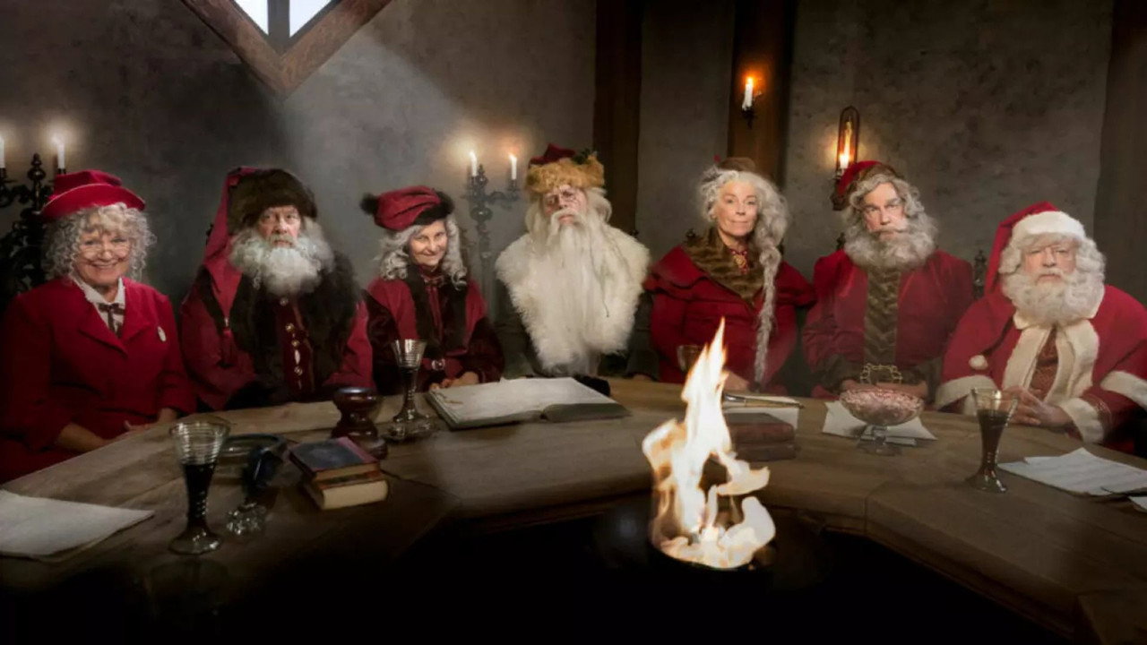 Panik i tomteverkstan backdrop