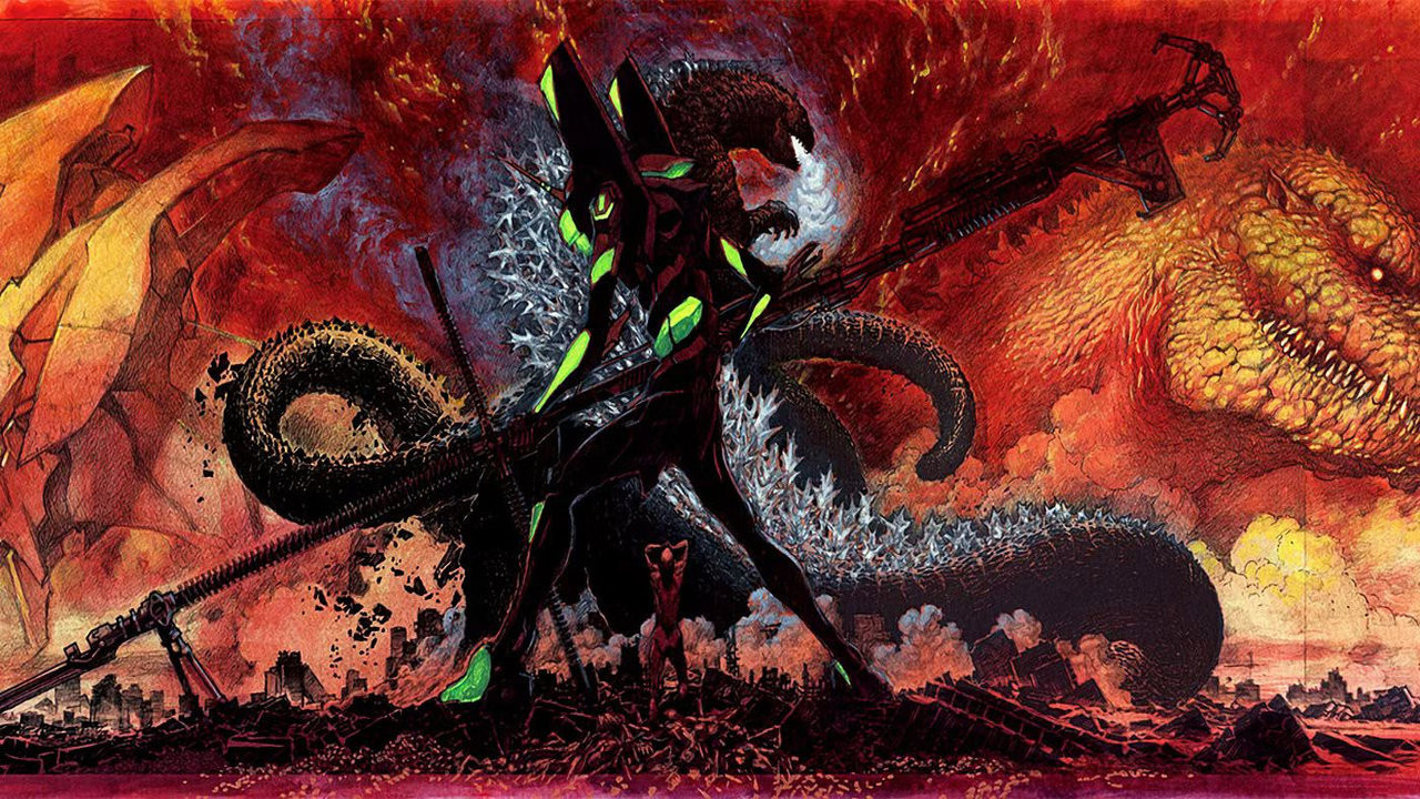 Godzilla vs. Evangelion: The Real 4-D (Short 2019) backdrop
