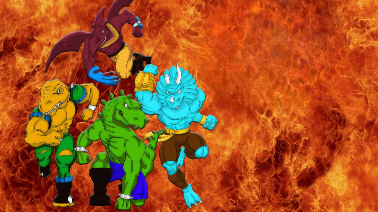 Extreme Dinosaurs backdrop