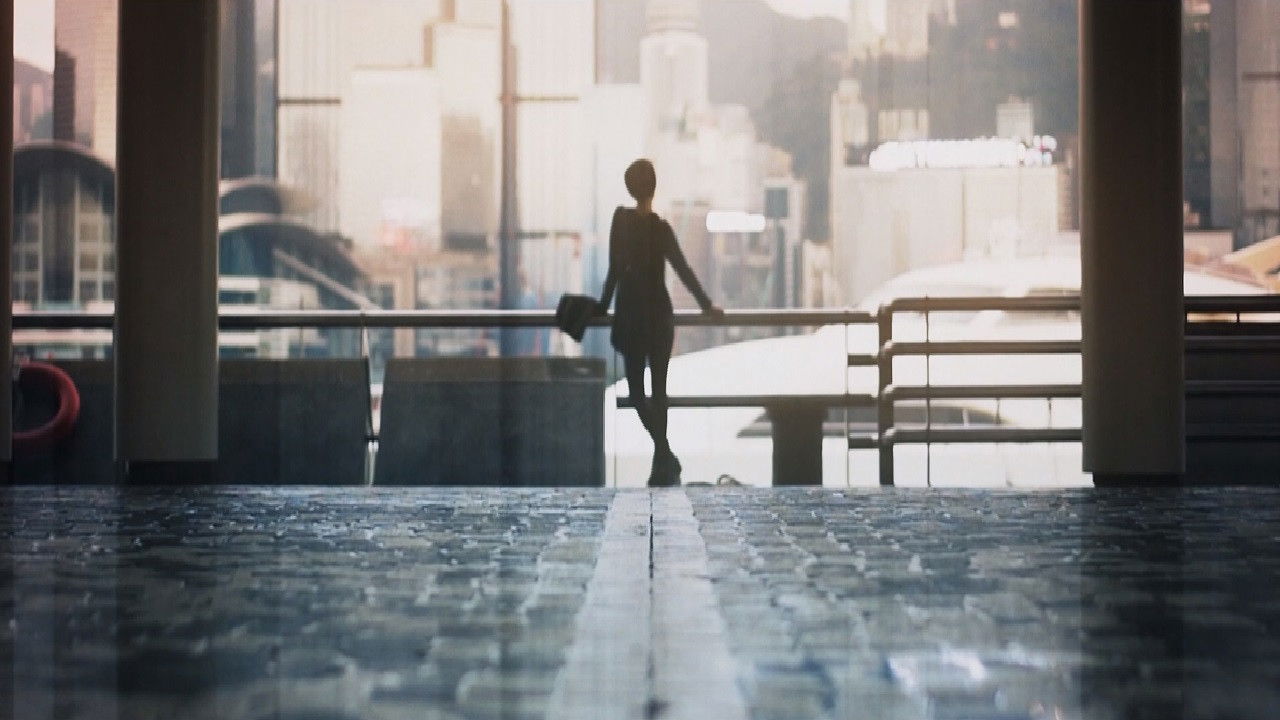 The Girl with the Black Umbrella backdrop