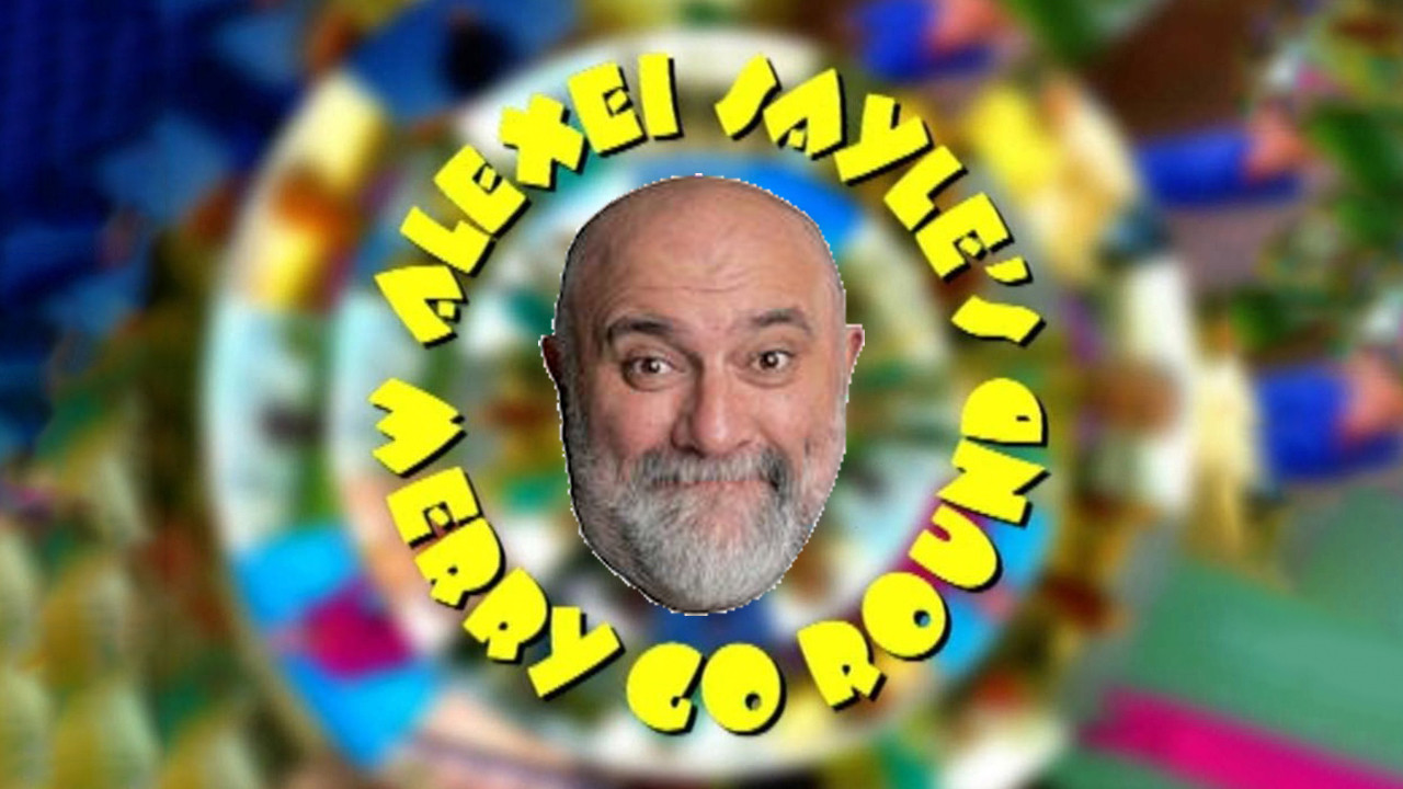 Alexei Sayle's Merry-Go-Round backdrop