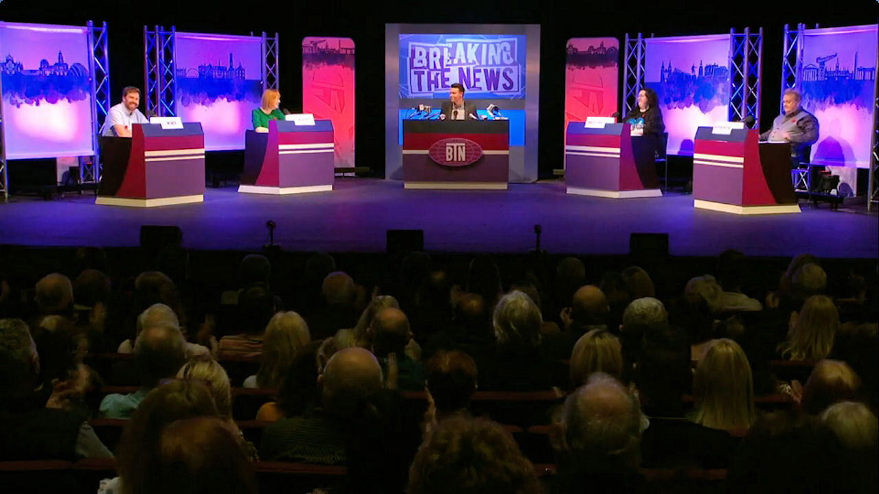 Breaking the News backdrop