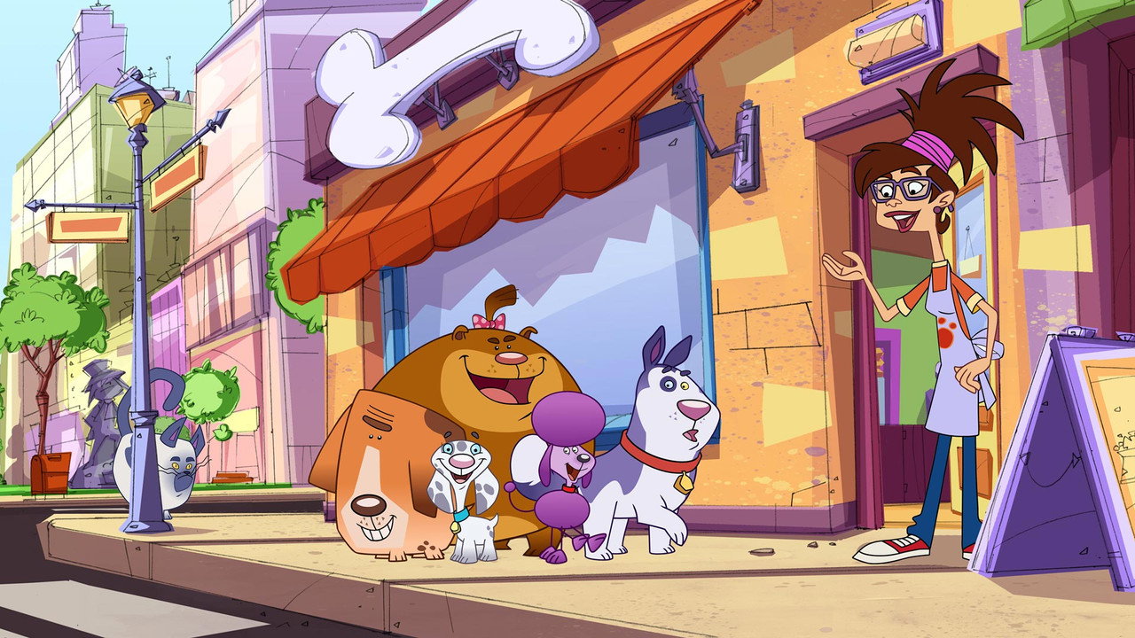 Doggy Day School backdrop