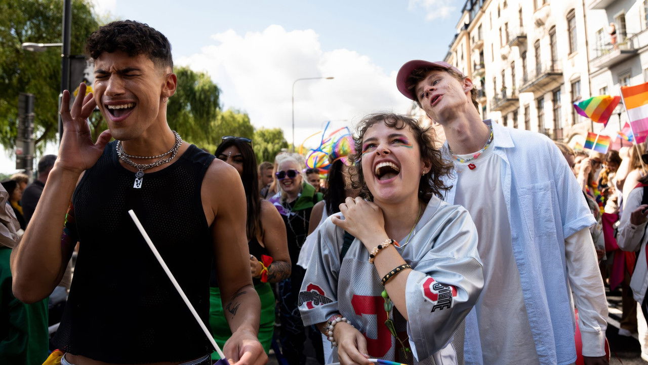 Happy Jävla Pride backdrop