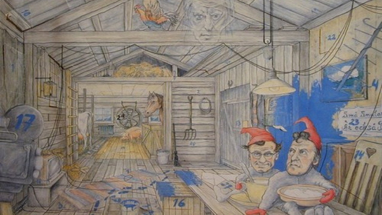 Kurt Olssons julkalender backdrop