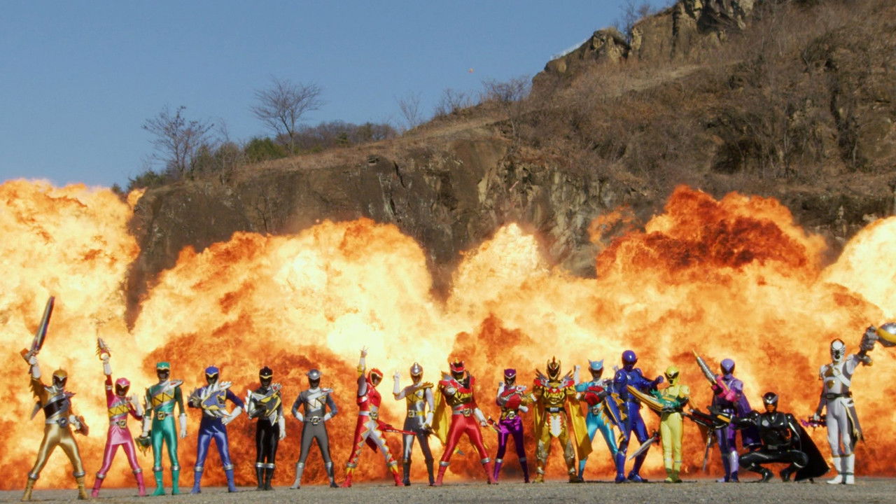 Ohsama Sentai King-Ohger vs. Kyoryuger backdrop