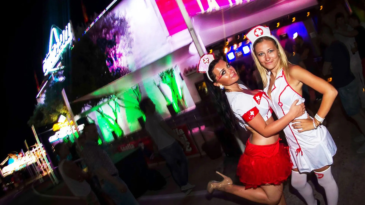 Party på Ibiza backdrop