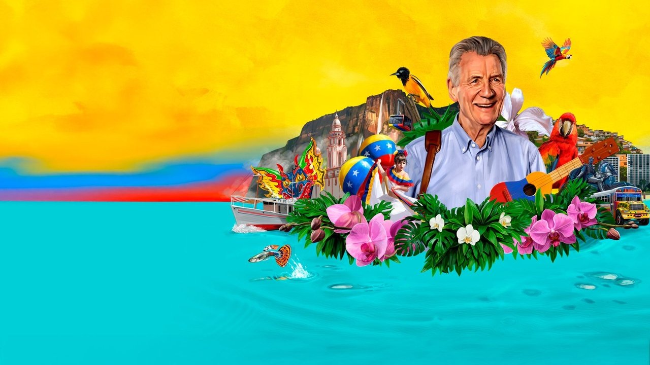 Michael Palin in Venezuela backdrop