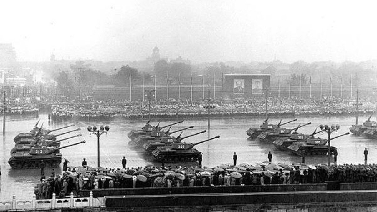 中华人民共和国1956年国庆阅兵 backdrop