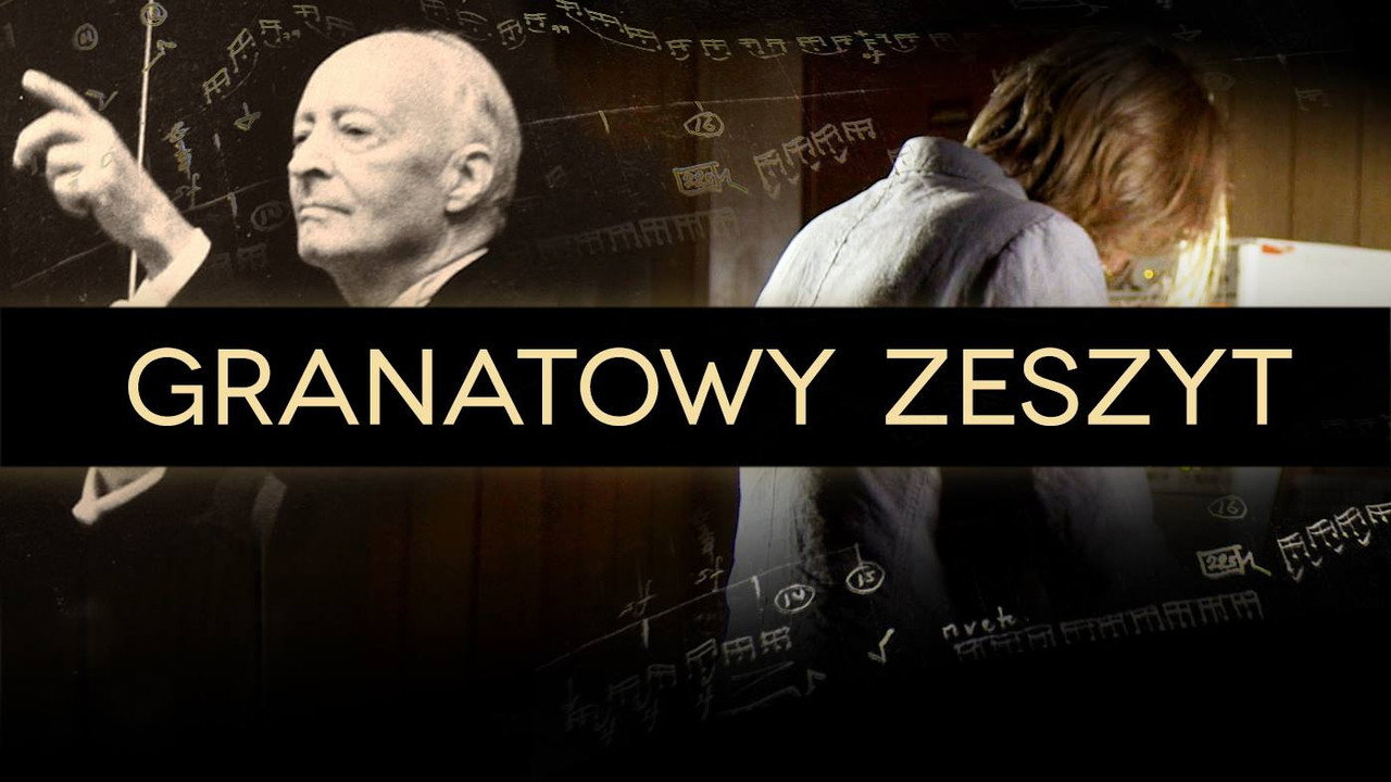 Granatowy zeszyt backdrop