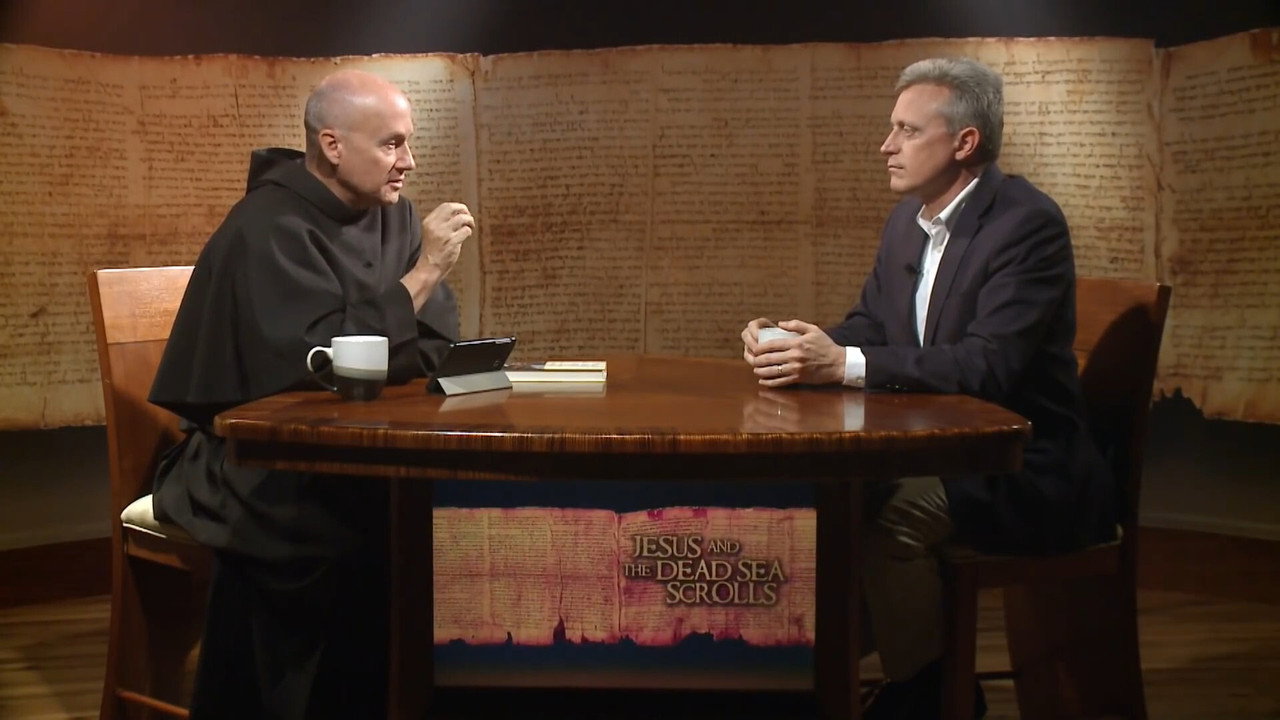 Jesus and the Dead Sea Scrolls backdrop