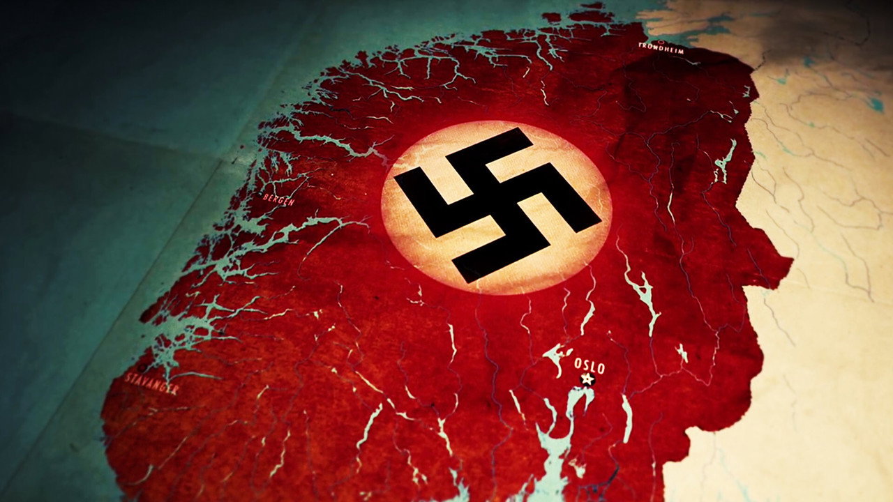 Alliert og alene backdrop