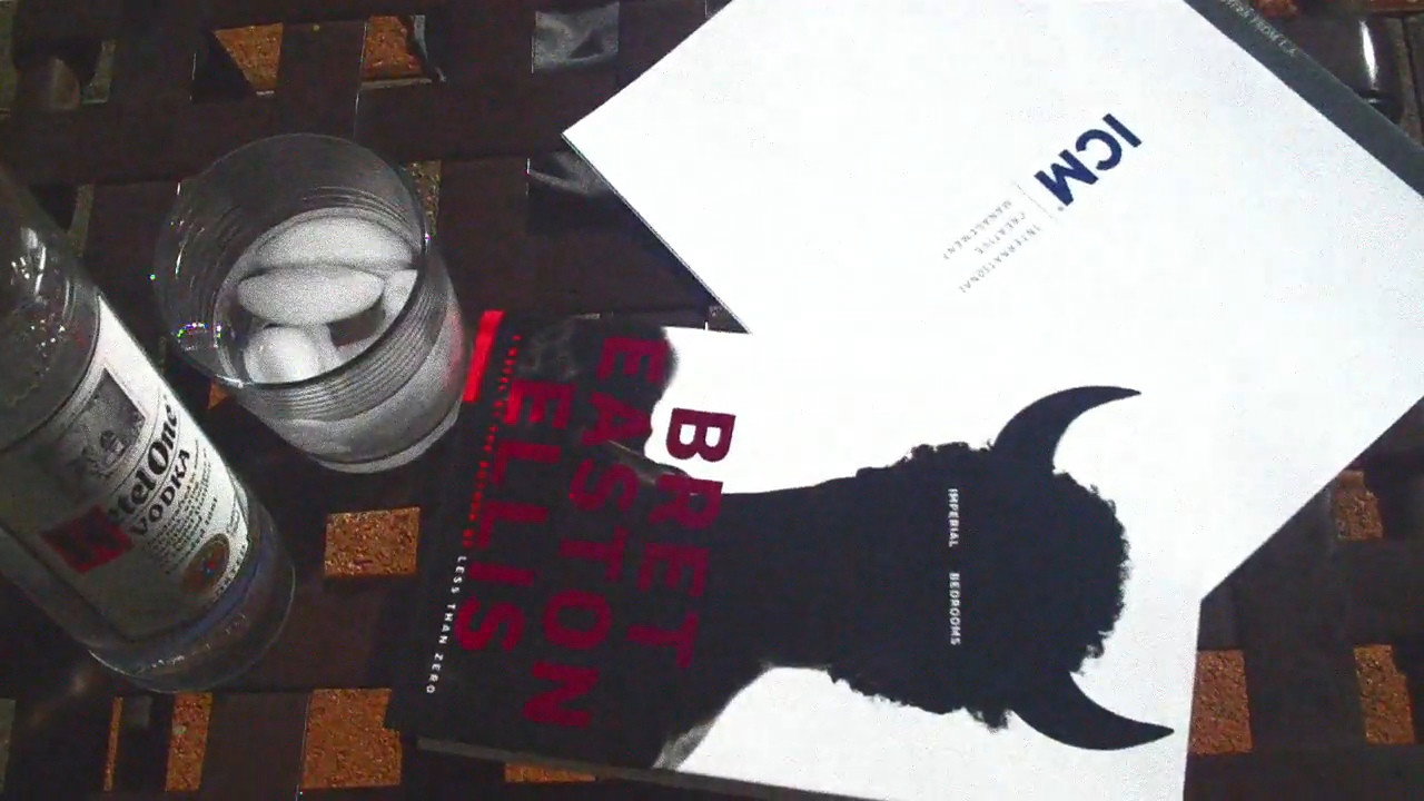 Inspired by Bret Easton Ellis backdrop