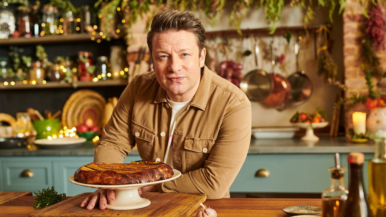 Jamie's Easy Christmas backdrop